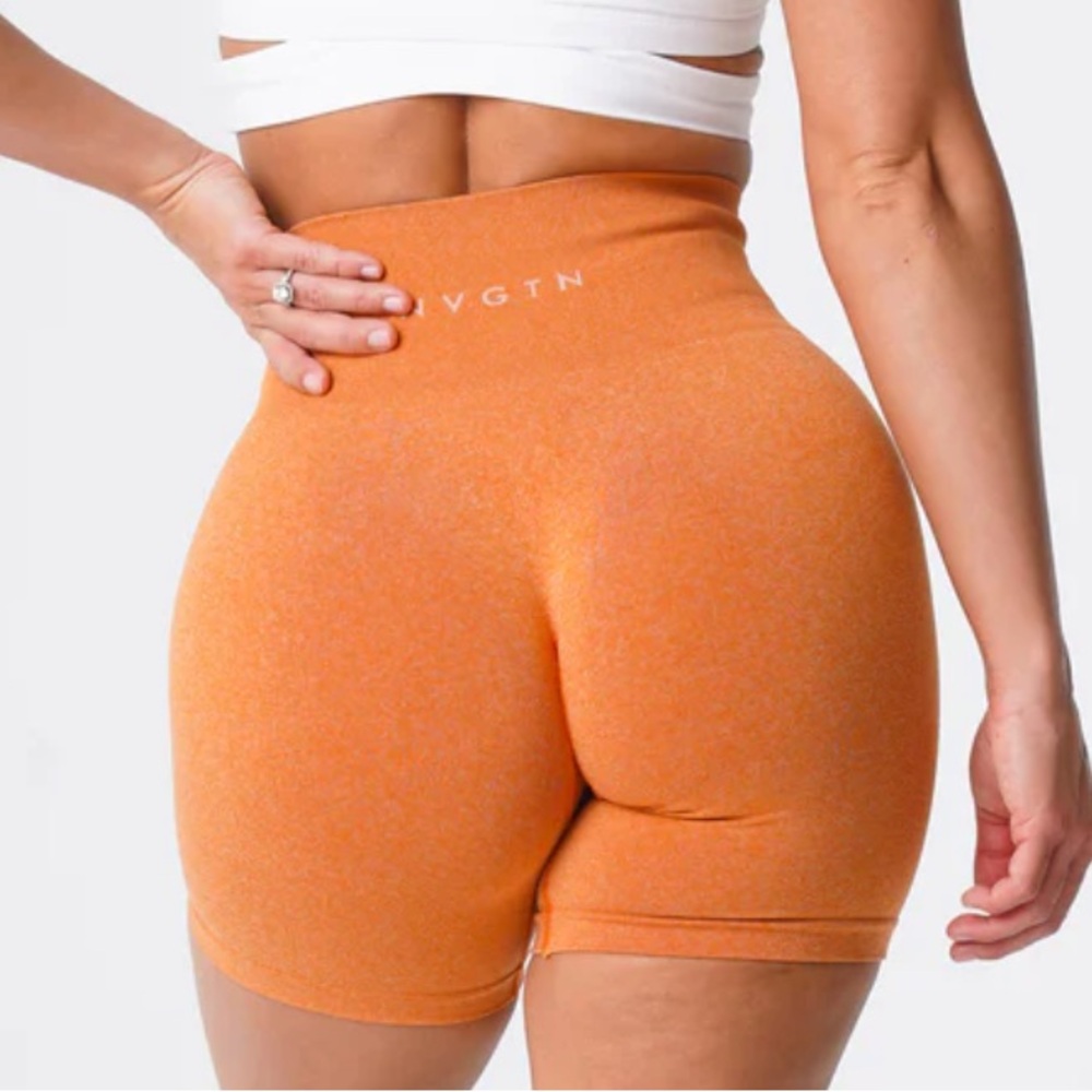 NVGTN Burnt Orange Seamless Shorts
